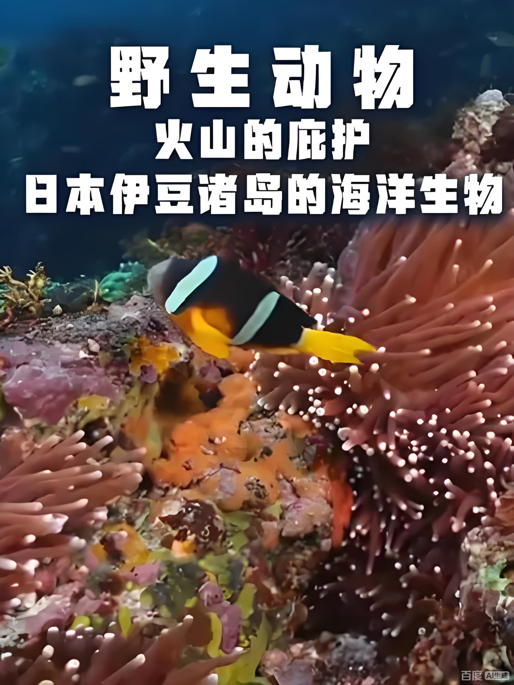 野生动物：火山的庇护 日本伊豆诸岛的海洋生物