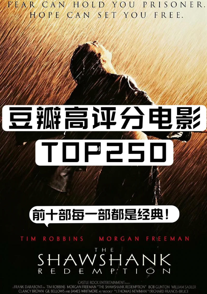 豆瓣TOP 250部影片合集 经典收藏